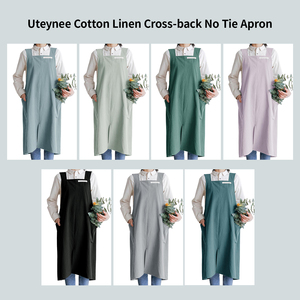 Bán buôn tùy chỉnh in logo 100% rửa bông nhà bếp nấu ăn thăng hoa trống tạp dề - Product Image 5