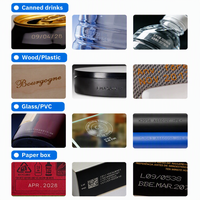 Graveur laser CO2 haute précision, nouveau, avec refroidissement par eau, compatible DXF, éclairage LED, pour tubes à essai médicaux et plastiques
