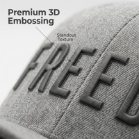 Casquette Snapback Homme Personnalisée de Haute Qualité à 6 Panneaux, Visière Plate, Maille, Laine Acrylique Gris Mélange, Broderie 3D, Gorras, Chapeau Trucker Snap Back