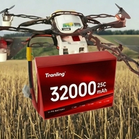 Batterie lithium-ion intelligente certifiée à charge rapide 12S1P 44,4V 50,4V 32000mAh pour drone agricole