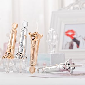 4g vacío magia espejo brillo de labios tubos de Plata de oro varitas viajes cosméticos bálsamo de labios Rouge lápiz labial líquido Batom contenedor de botella - Product Image 1