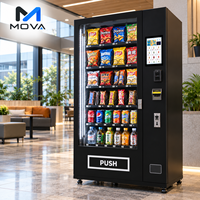 Distributeur automatique de nourriture et de boissons, écran tactile, distributeur combiné réfrigéré, OEM ODM pour les acheteurs d'Amérique du Nord