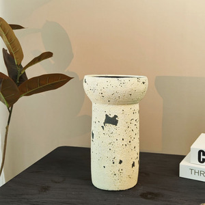 Vaso Cilindrico in <span class=keywords><strong>Gres</strong></span> Smaltato a Bocca Larga <span class=keywords><strong>per</strong></span> Decorazione Casa, Balcone e Giardino - Product Image 2