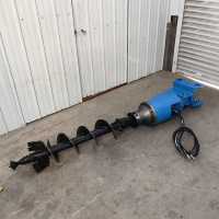 Foreuse hydraulique pour excavatrice, pelleuse de trous, diamètre et profondeur personnalisables, à vendre