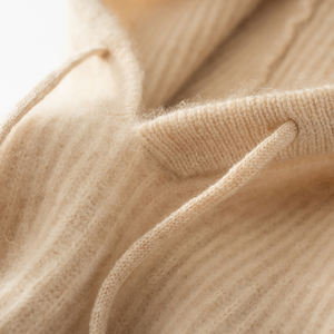 <span class=keywords><strong>Chapeau</strong></span> en cachemire pour femmes, <span class=keywords><strong>chapeau</strong></span> en tricot uni personnalisé pour l'hiver avec écharpe intégrée, cachemire de Mongolie intérieure, <span class=keywords><strong>chapeau</strong></span> épais et chaud - Product Image 3