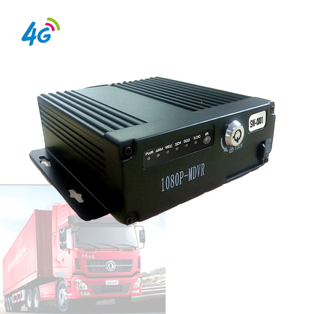 4G 4-Channel 4 Glass Lens Truck Dash Cam 1080P 720P GPS Tracking Night Vision G-sensor 1 Year Warranty