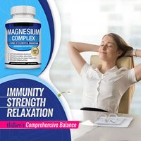 Exportation transfrontalière de COMPLEXES DE MAGNÉSIUM en CAPSULES, compléments alimentaires, 90 pièces, vente directe d'usine, support OEM