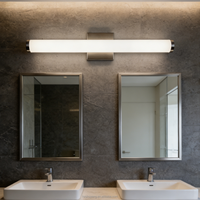 Lampes de vanité Salle de bain moderne Vanité LED Barre de lumière décorative Rectangulaire Montage mural Hôtel Vanité Miroir Lumière 5CCT 120V