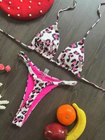 Nieuw ontwerp sexy dames bikini met fruitprint van spandex/nylon, 2-delig zwempak, niet-toxisch strandkleding