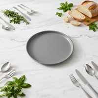 Service de table en grès de luxe Guangda, ensemble moderne gris en céramique, assiette, bol, tasse, 4 pièces, résistant à la chaleur |   Lave-vaisselle Micro-ondes