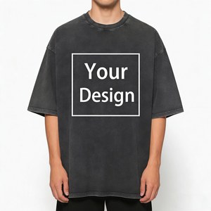 T-Shirt di Alta Qualità 100% Cotone <span class=keywords><strong>per</strong></span> <span class=keywords><strong>Uomo</strong></span> e <span class=keywords><strong>Donna</strong></span>, Design Semplice, Taglie Oversize, Stampa DTG, Logo Personalizzato, Magliette con Grafiche - Product Image 2