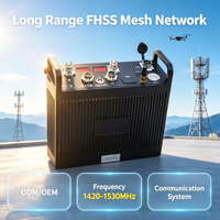 Wireless Communication Mesh Radio Base Station FHSS IP Network Vtol Drone with Remote Control for Advanced Security Solutions