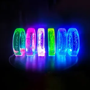 Christmas LED Bracelet Light Up Toys New Year Eve Birthday Party Supplies Flashing Led Wristbands