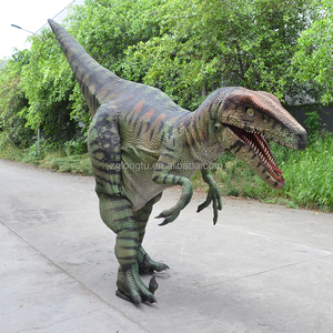 Profesional 2 personas realista tamaño real robótico caminar mecánico Animatronic dinosaurio Triceratops disfraz marioneta para la venta - Product Image 5