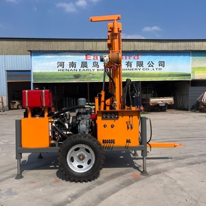 Foreuse de puits <span class=keywords><strong>d</strong></span>'eau haute efficacité 45 kW, profondeur max. 300 m, montée sur roues, machine de <span class=keywords><strong>forage</strong></span> pour grands trous - Product Image 2
