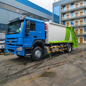 <span class=keywords><strong>Camion</strong></span> compacteur de déchets Howo 4x2 4000L à chargement arrière, <span class=keywords><strong>camion</strong></span> <span class=keywords><strong>poubelle</strong></span> d'<span class=keywords><strong>occasion</strong></span> - Product Image 2