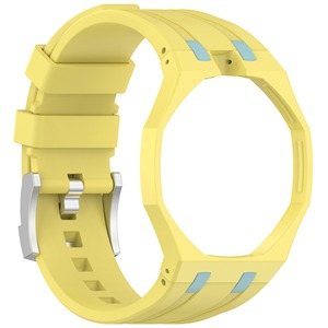 Bracelet de montre de luxe compatible pour Pop Watch, en silicone, étanche, anti-rayures, à libération rapide, multicolore - Product Image 2