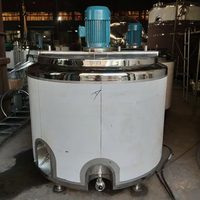 Cuve de mélange homogénéisatrice à double enveloppe économique avec agitateur et chauffage à vapeur pour produits chimiques et savon liquide