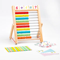 Le nouveau support de calcul de nombre multifonctionnel boulier en bois Montessori jouet de comptage éducatif pour enfants tout-petits garçons et filles
