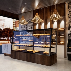 Professional Dessert Shop Design Cake <strong>Display</strong> Cabinet Glass <strong>Display</strong> Stand Cake <strong>Bread</strong> <strong>Display</strong> <strong>Showcase</strong> - Product Image 5