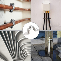 Clips de tuyau en acier inoxydable de qualité professionnelle, fournis directement par l'usine, galvanisés, type U, pince pour tuyau