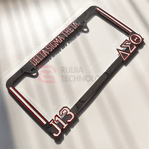 Cadre de <span class=keywords><strong>plaque</strong></span> d'<span class=keywords><strong>immatriculation</strong></span> en plastique personnalisé avec logo de concessionnaire, échantillon gratuit, faible MOQ pour cadre de <span class=keywords><strong>plaque</strong></span> d'<span class=keywords><strong>immatriculation</strong></span> de <span class=keywords><strong>voiture</strong></span> personnalisé - Product Image 2