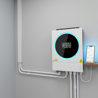 Inverter Surya Hybrid 6.2KW Off Grid Gelombang Sinus Murni 48V MPPT Input PV 500V Pemantauan WiFi