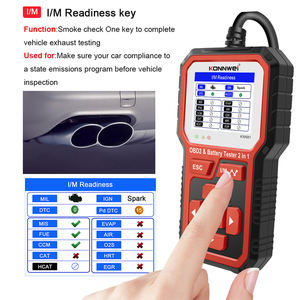 KONNWEI KW681通用OBD2 EOBD汽车诊断工具DTC VIN I/<span class=keywords><strong>M</strong></span>读取器和12v汽车摩托车电池测试仪 - Product Image 5