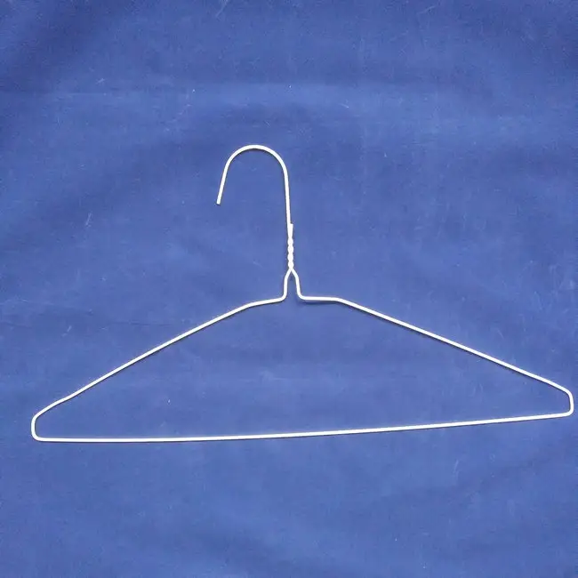 Wholesale 16 Inch Pants Hanger Laundry Hanger Steel White Hanger