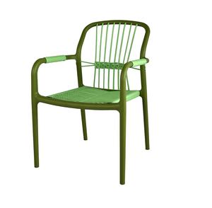 Sedia da Giardino Moderna per Balcone e Caffè, Arredo per Esterni, Sedie da Pranzo in Corda Intrecciata per Ristorante - Product Image 2