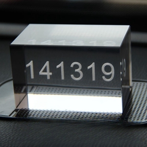 Tùy biến tinh thể trang trí khoảng trống K9 3D laser khắc chamfered tinh thể trong suốt Cube thủ công mỹ nghệ - Product Image 4