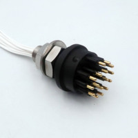 Connecteur Subconn en acier inoxydable étanche, prise circulaire BH16F IL8M, connecteur de câble humide enfichable sous-marin pour ROV