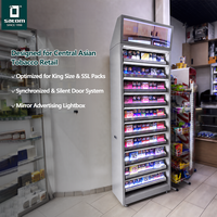 Vitrine lumineuse LED pour tabac, présentoir à cigarettes, boîte à lumière miroir pour la vente au détail de tabac, présentoir pour tabac sans fumée