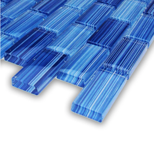 Carreau de mosaïque en verre de cristal de <span class=keywords><strong>peinture</strong></span> à la main avancée pour le prix de tuile de piscine - Product Image 6