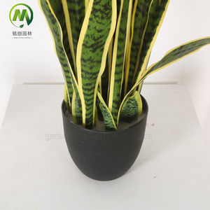 Maßgefertigte Grüne Blattwerk-Bonsai-Schlangenpflanze, Simulierte Gartenlandschaftsdekoration, Sansevieria Trifasciata Prain aus Kunststoff - Product Image 6