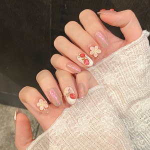 TSZS 2026 Novedad Primavera Verano <span class=keywords><strong>Uñas</strong></span> Postizas <span class=keywords><strong>3D</strong></span> con <span class=keywords><strong>Relieve</strong></span> Floral, Efecto Ojo de Gato Brillante, Flores <span class=keywords><strong>en</strong></span> <span class=keywords><strong>Relieve</strong></span>, Reutilizables, DIY - Product Image 5