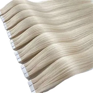 Factory direct 22 inch tape in hair extension suppliers raw indian tape in hair extensions 100human hair kinky curly