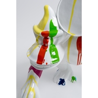 Porte-baril multicolore, design poubelle, statue de gorille, sculpture Donkey Kong