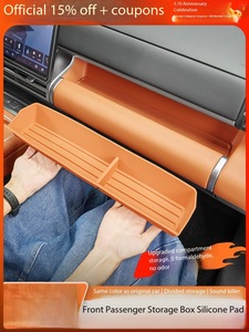 Caja <span class=keywords><strong>de</strong></span> Almacenamiento <span class=keywords><strong>de</strong></span> Silicona para el Tablero <span class=keywords><strong>de</strong></span> Instrumentos del BYD Equation Leopard Titanium7, Organizador para el Compartimento del Reposabrazos Central del Lado del Pasajero - Product Image 4