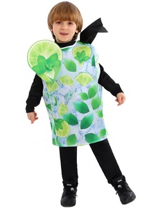 Fantasia Infantil de Limão Mojito BX Fashion Girl - Traje de Coquetel para Crianças, Fantasia de Halloween e Carnaval, Roupa de Performance Infantil - Product Image 3