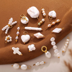 Joyería de Lujo Personalizada, Chapada en Oro de 14k y 18k, Acero Inoxidable 316L, Dijes de Perlas para Pulseras y Collares, Fabricación de Joyería - Product Image 2