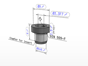 K1022 <b>Drill</b> Bush with Collar Long Mild Steel Precision <b>Guide</b> Bushing For Drilling Positioning Locating Hardware Component - Product Image 3
