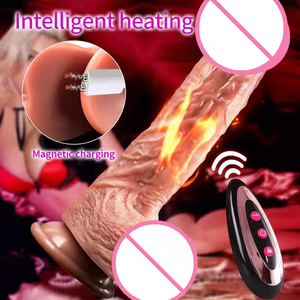European Best-Selling New Electric <strong>Big</strong> <strong>Dildo</strong> Vibrating Heating Telescopic Female Penis Female Sex <strong>Big</strong> <strong>Dildo</strong> <strong>Wholesale</strong> - Product Image 2