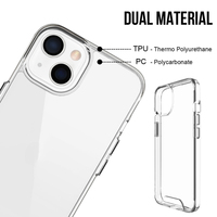 Design personnalisé transparent antichoc pour iPhone 13 12 Pro Max 14 15 16 Plus