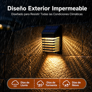 Applique solaire LED pour clôture extérieure, lumière murale imperméable pour jardin, patio, balcon, chemin et décoration de murs - Product Image 5