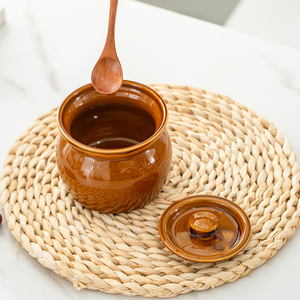 Pot en <span class=keywords><strong>terre</strong></span> <span class=keywords><strong>cuite</strong></span>, pot à soupe, pot à mijoter, pot à ragoût résistant à l'<span class=keywords><strong>eau</strong></span>, pot à soupe avec couvercle, bol en <span class=keywords><strong>terre</strong></span> <span class=keywords><strong>cuite</strong></span> résistant à la chaleur, pot en céramique - Product Image 3