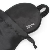 Masque pour les yeux de sommeil en soie satinée violet portable Offre Spéciale avec sac de voyage