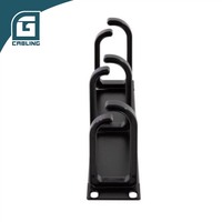 Gcabling Small Mini 10 Inch Cable Management Cable Manager Panel Logam dengan 3 Cincin Plastik yang Dapat Dilepas untuk Pusat Data