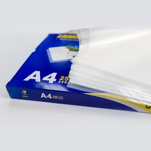 High Gloss Super Adhesive Clear A4 Book PET Polyester 70mic 100 micron 350 micron Soft Touch Plastic Lamination Pouches Film