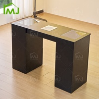 Meubles de salon de beauté, rangement, table de manucure, mesas de manicure, table avec collecteur de poussière
